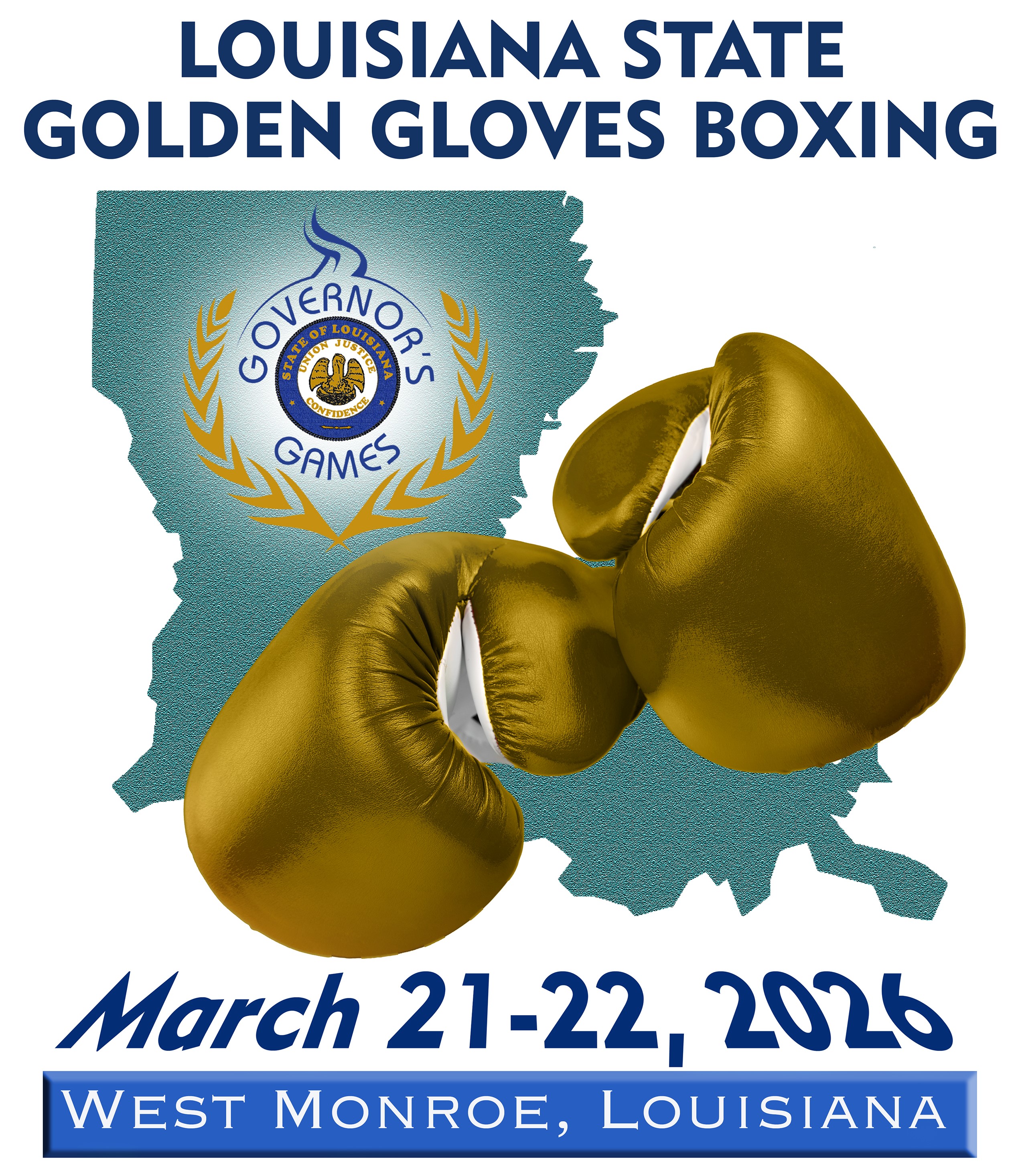 Governor's Games Boxing Promotion (State of Louisiana and Boxing Gloves)