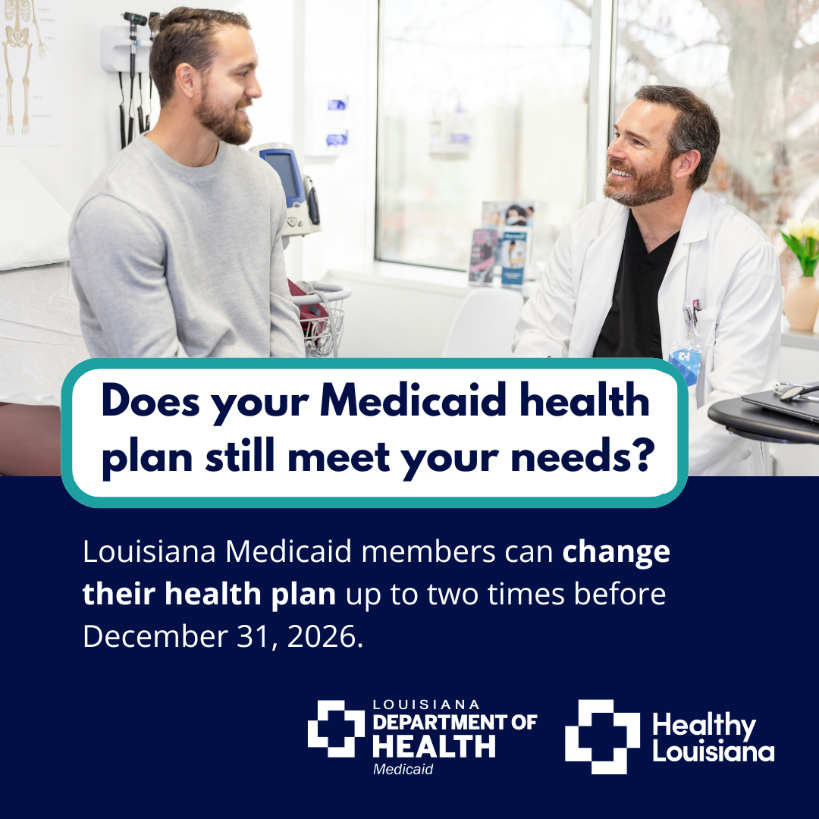 Image of a patient and doctor speaking in an exam room.