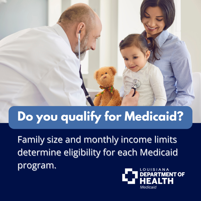 First of three graphics explaining how you might qualify for Medicaid.