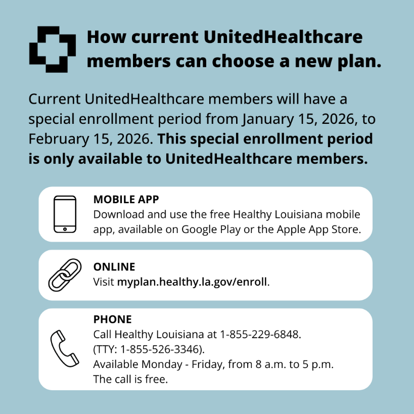 You can choose a new plan now, if you are a UnitedHealthcare member.