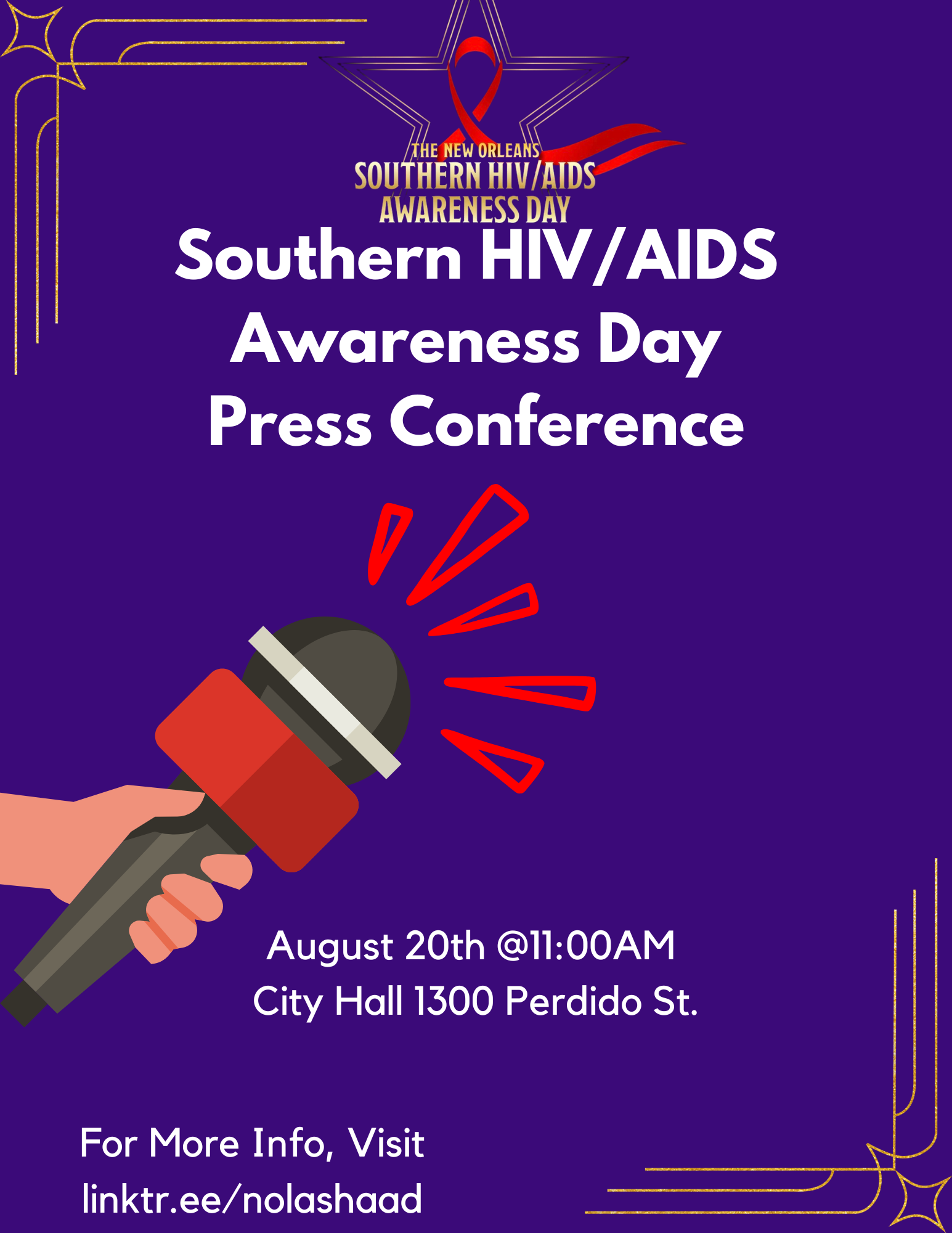 Southern HIV/AIDS Awareness Day Press conference | Louisiana Department ...